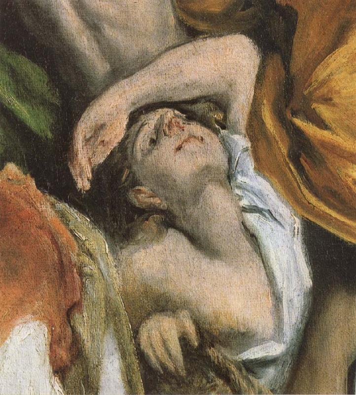 Detail of  The Christ is driving businessman in the fane, El Greco